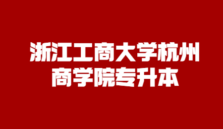浙江工商大學(xué)杭州商學(xué)院專升本